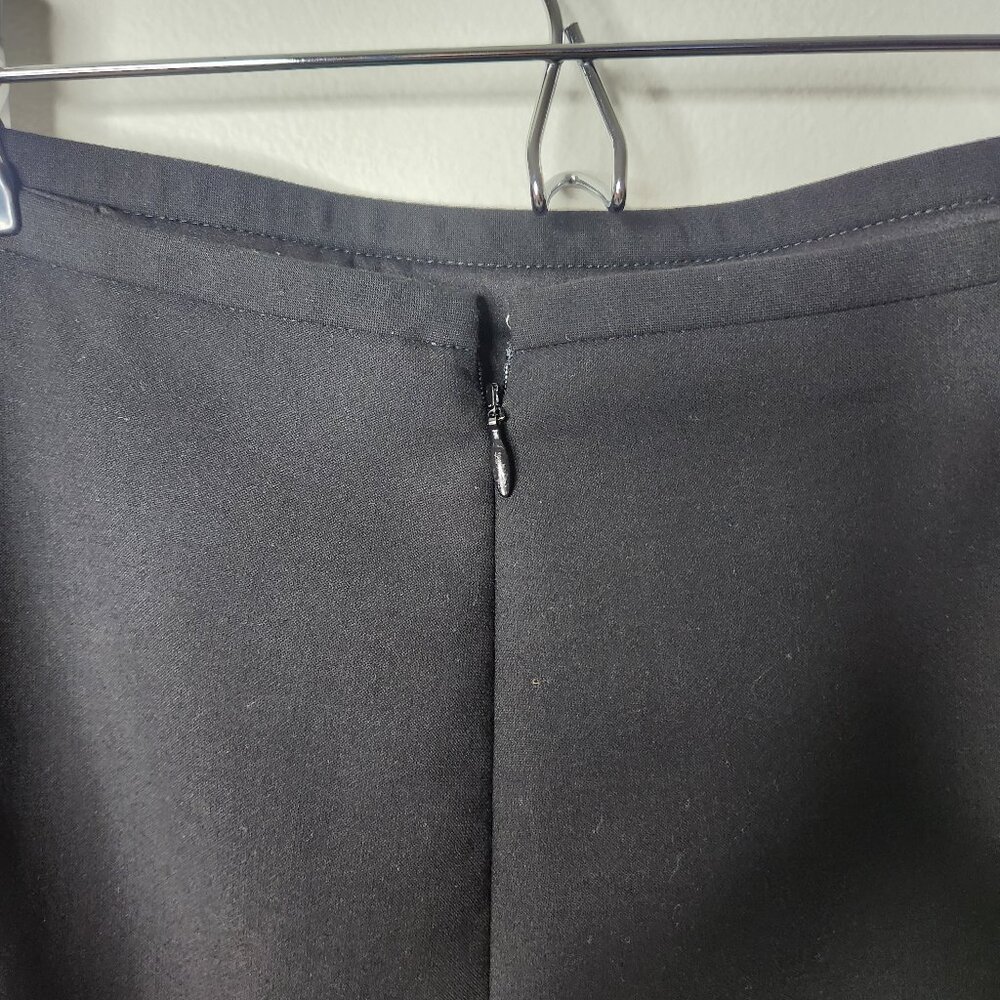 J Crew Pencil Midi Skirt Four Season Stretch Size 14 Black Carreman - Picture 6 of 9
